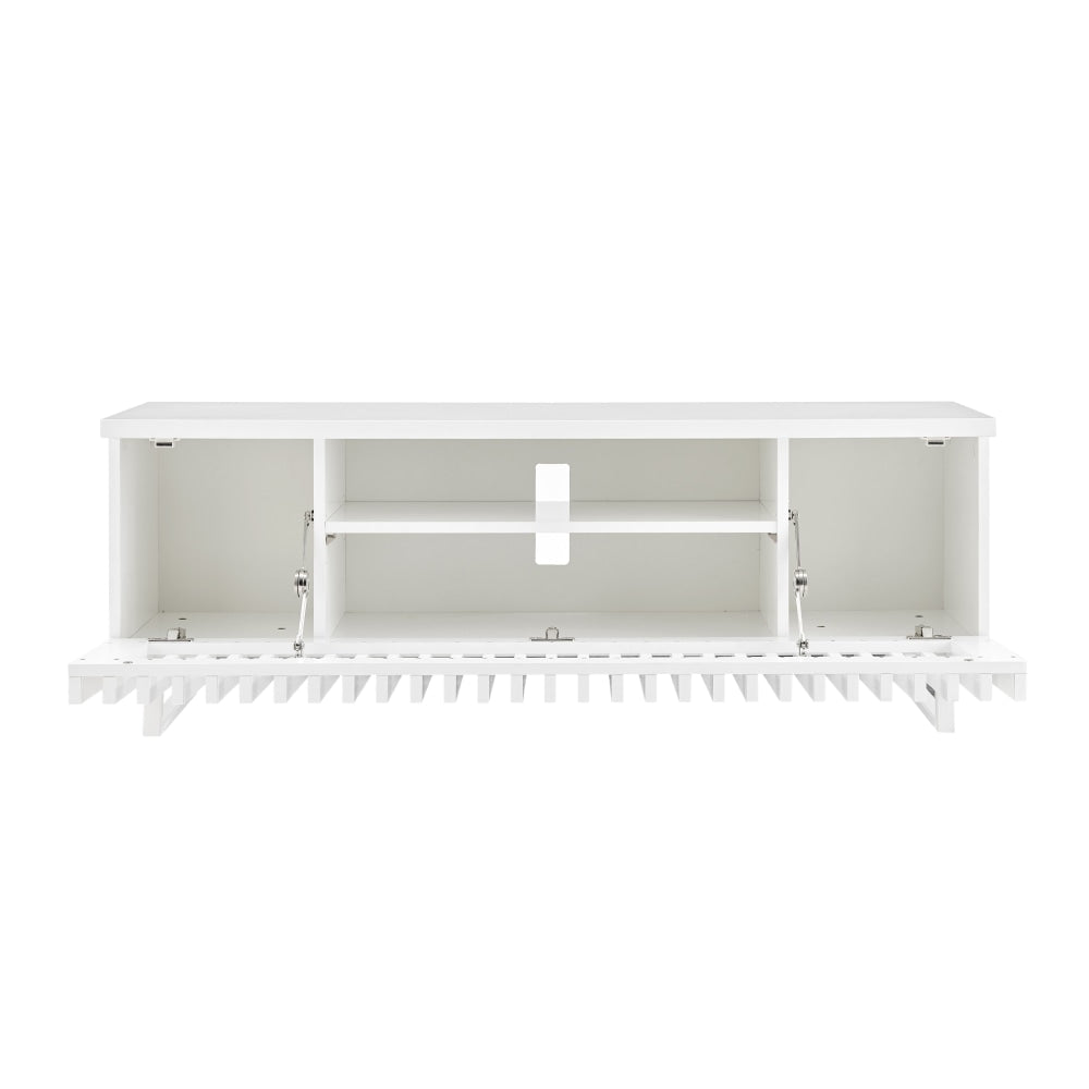 Manila Lowline Entertainment Unit TV Stand Storage Cabinet 120cm - White Fast shipping On sale