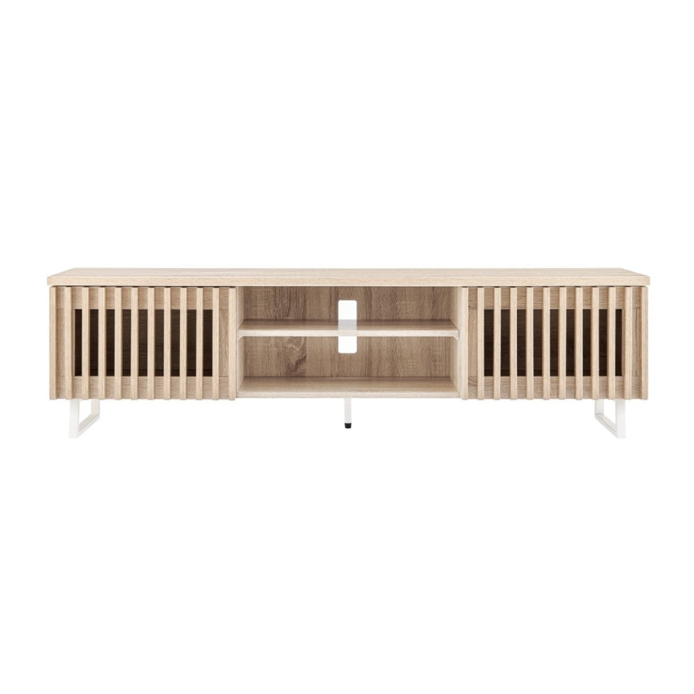 Manila Lowline Entertainment Unit TV Stand Storage Cabinet 160cm - Natural Fast shipping On sale