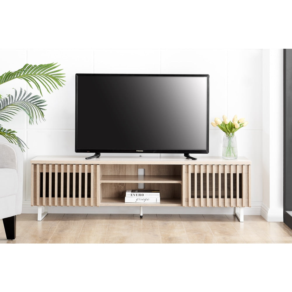 Manila Lowline Entertainment Unit TV Stand Storage Cabinet 160cm - Natural Fast shipping On sale