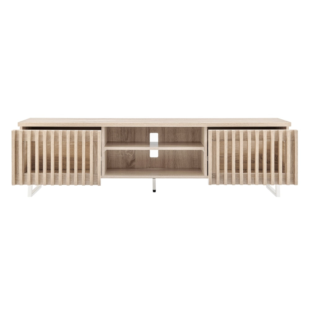 Manila Lowline Entertainment Unit TV Stand Storage Cabinet 160cm - Natural Fast shipping On sale