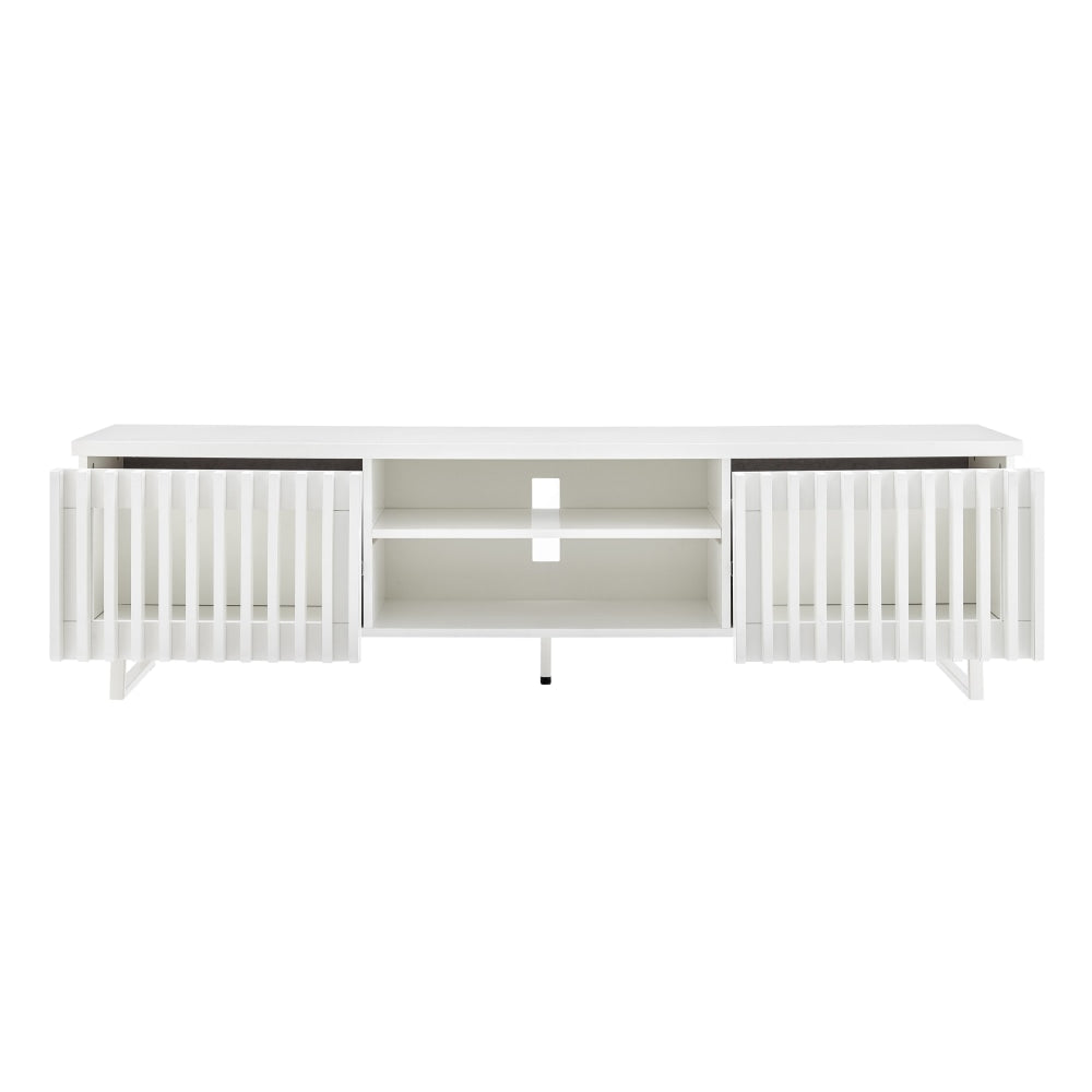 Manila Lowline Entertainment Unit TV Stand Storage Cabinet 160cm - White Fast shipping On sale