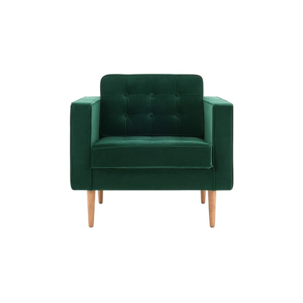 Marcella Velvet Fabric Relaxing Accent Lounge Armchair - Green Chair Fast shipping On sale