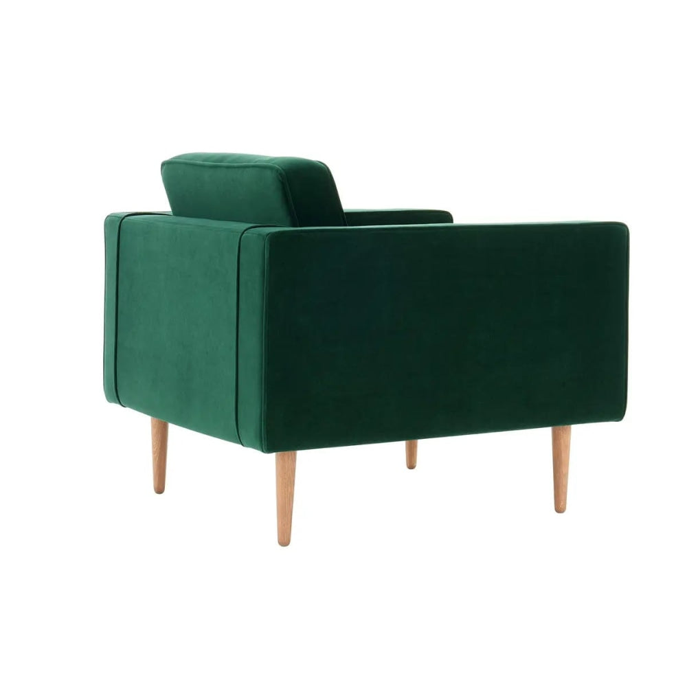 Marcella Velvet Fabric Relaxing Accent Lounge Armchair - Green Chair Fast shipping On sale