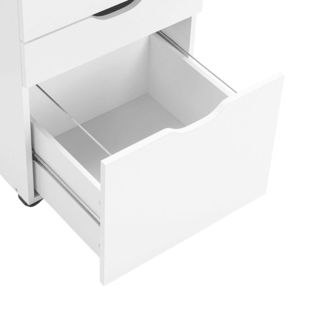 Marias Mobile Pedestal Filing Cabinet Storage W/ 3-Drawers - White Fast shipping On sale