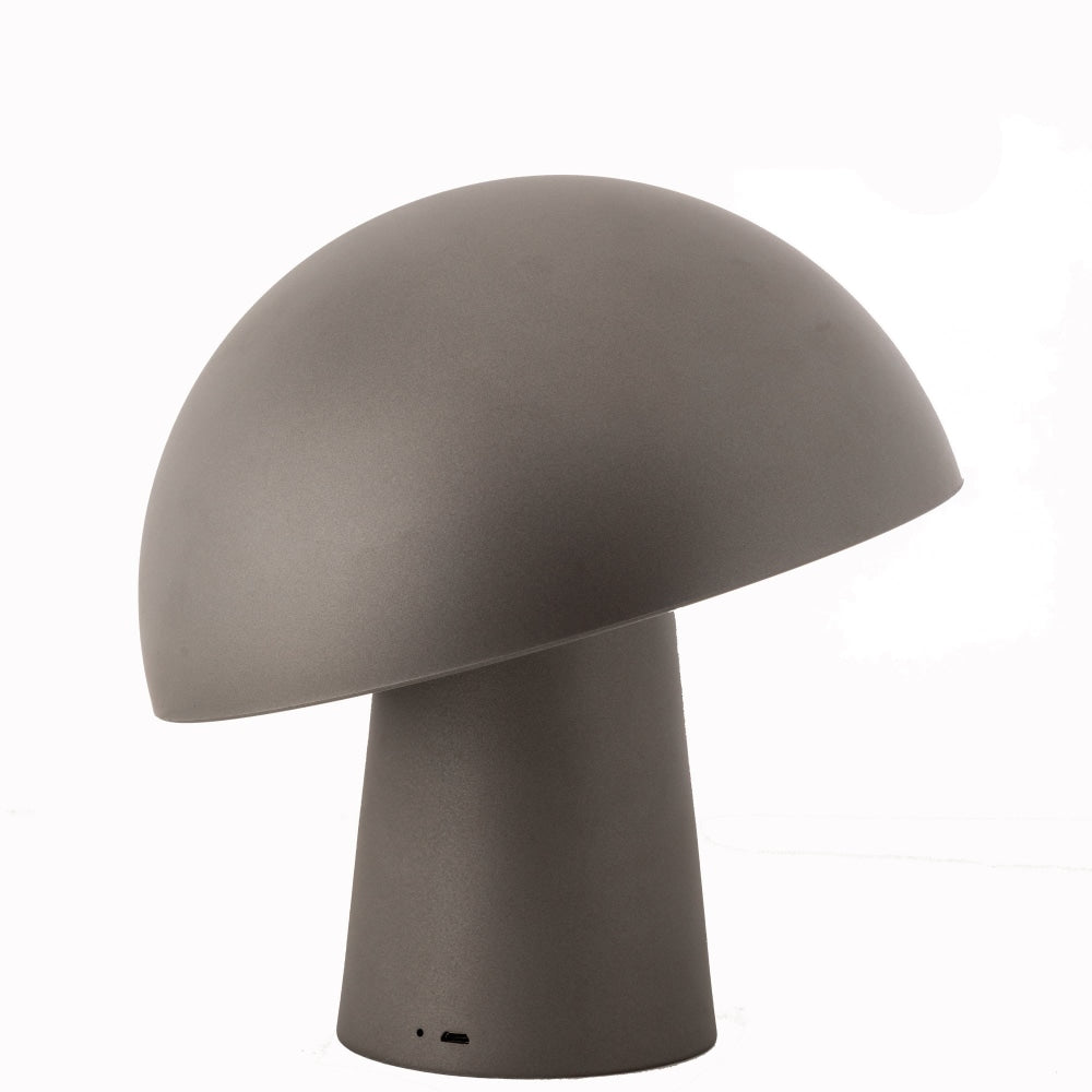 Mario Modern Mushroom USB Rechargeable Table Desk Lamp Steel Grey Fast shipping On sale