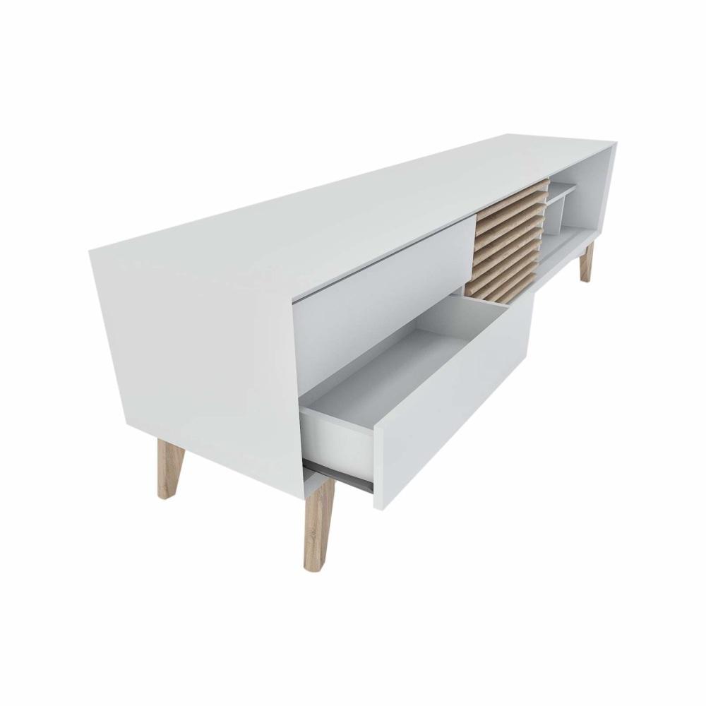 Marissa TV Stand Cabinet Entertainment Unit 1.8m - White Fast shipping On sale