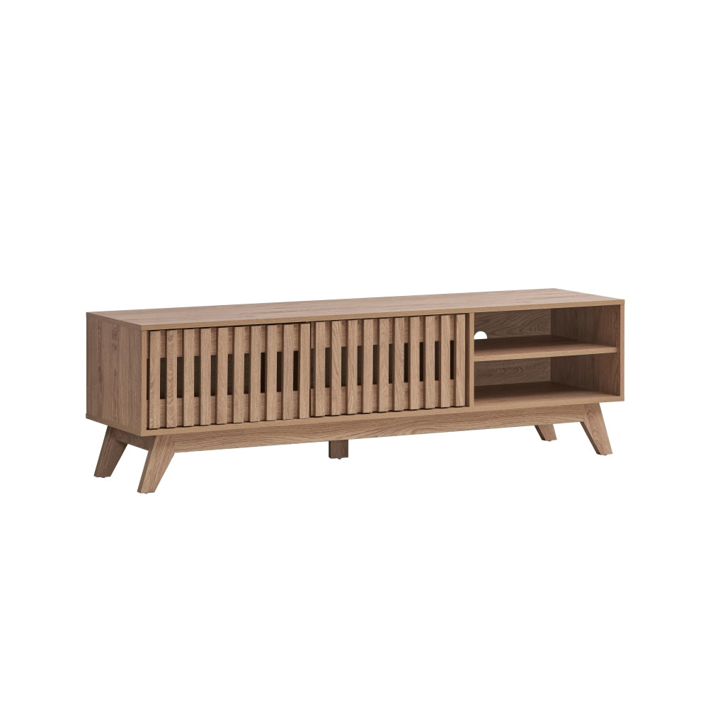 Mark Wooden TV Stand Entertainment Unit W/ 2-Doors 160cm - Oak Fast shipping On sale