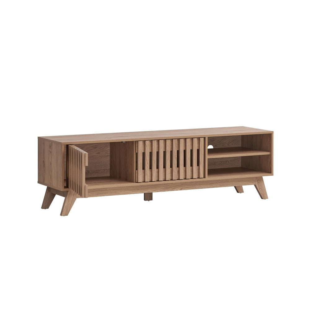 Mark Wooden TV Stand Entertainment Unit W/ 2-Doors 160cm - Oak Fast shipping On sale