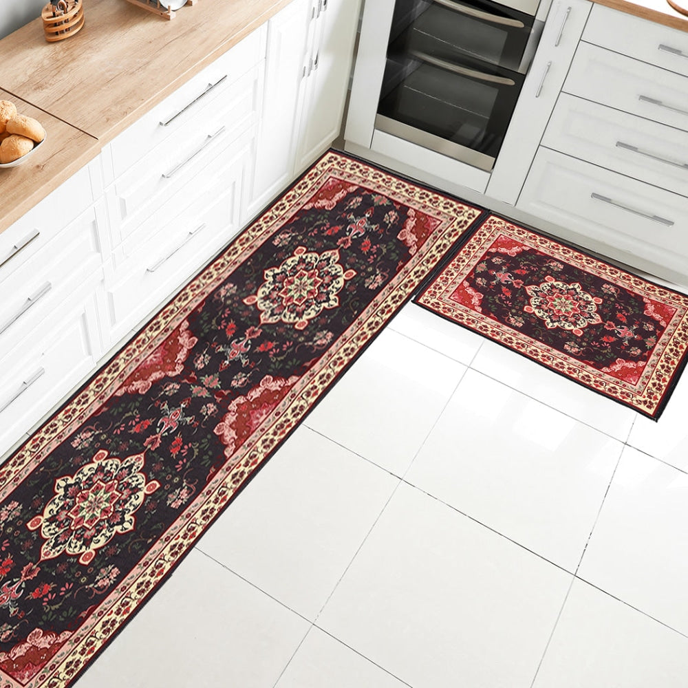 Marlow 2x Kitchen Mat Floor Rugs Area Carpet Non-Slip Door 45x120cm /45x75cm Rug Fast shipping On sale