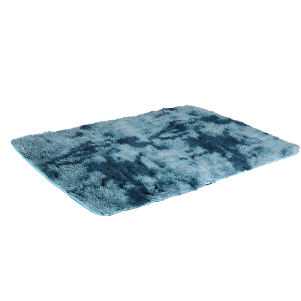 Marlow Floor Rug Shaggy Rugs Soft Large Carpet Area Tie-dyed 160x230cm Blue Fast shipping On sale