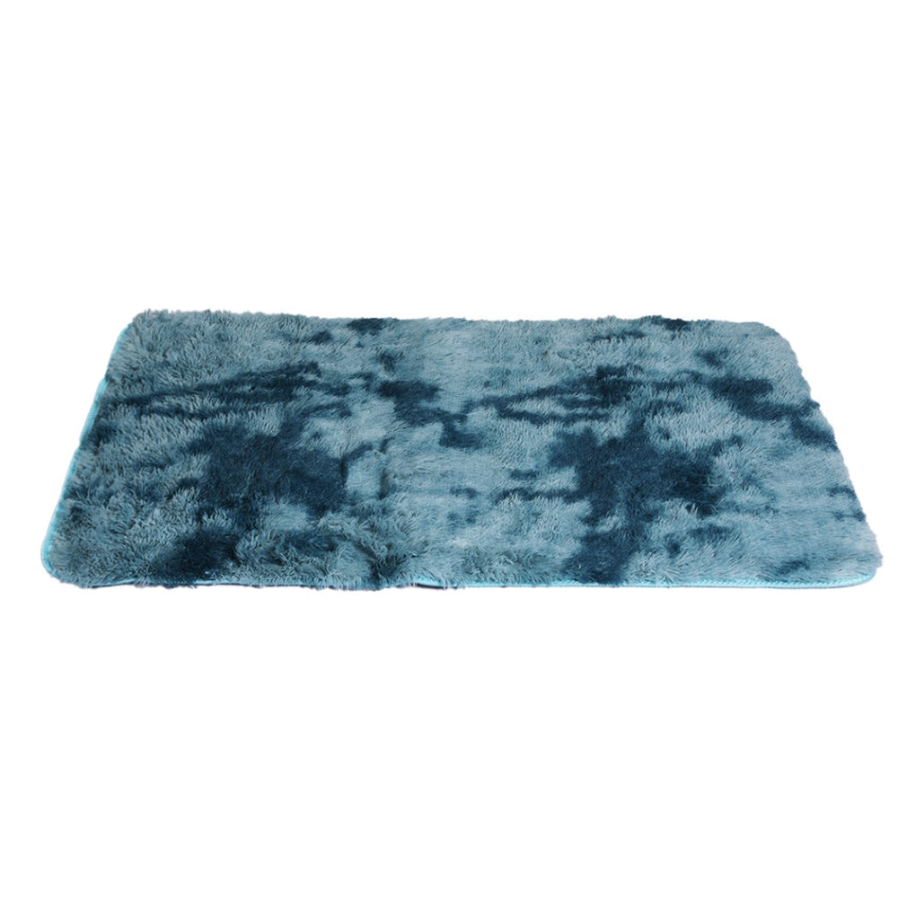 Marlow Floor Rug Shaggy Rugs Soft Large Carpet Area Tie-dyed 80x120cm Blue Fast shipping On sale