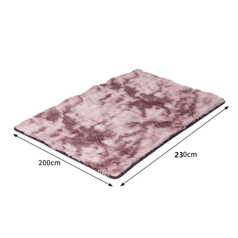 Marlow Floor Shaggy Rugs Soft Large Carpet Area Tie-dyed Noon TO Dust 200x230cm Rug Fast shipping On sale