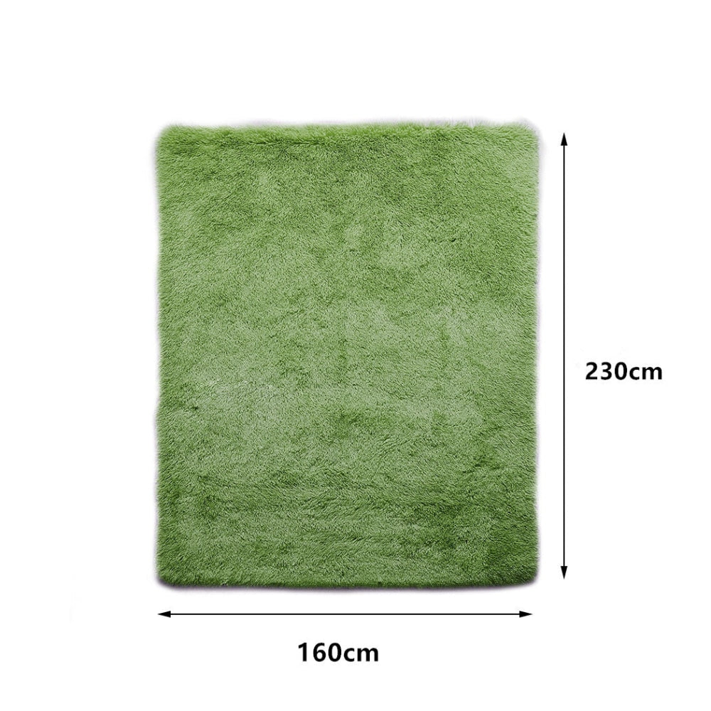 Marlow Soft Shag Shaggy Floor Confetti Rug Carpet Decor 160x230cm Green Fast shipping On sale