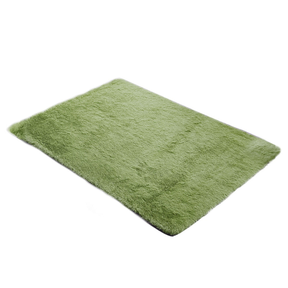 Marlow Soft Shag Shaggy Floor Confetti Rug Carpet Decor 200x230cm Green Fast shipping On sale