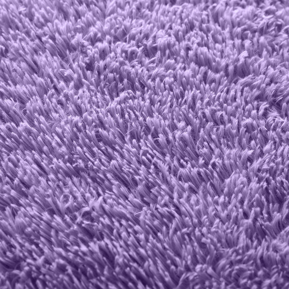 Marlow Soft Shag Shaggy Floor Confetti Rug Carpet Decor 200x230cm Purple Fast shipping On sale