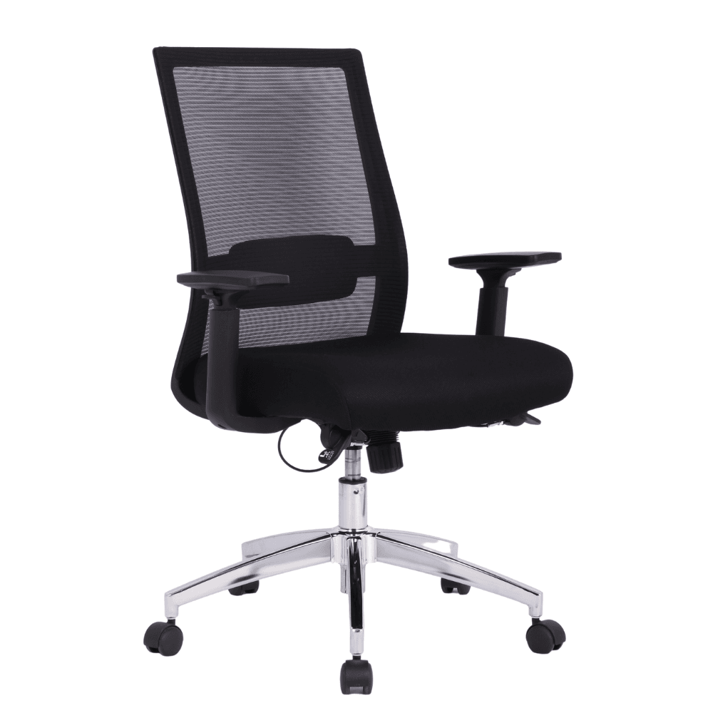 Marrett Mesh Back Fabric Seat Task Office Desk Chair - Black Fast shipping On sale