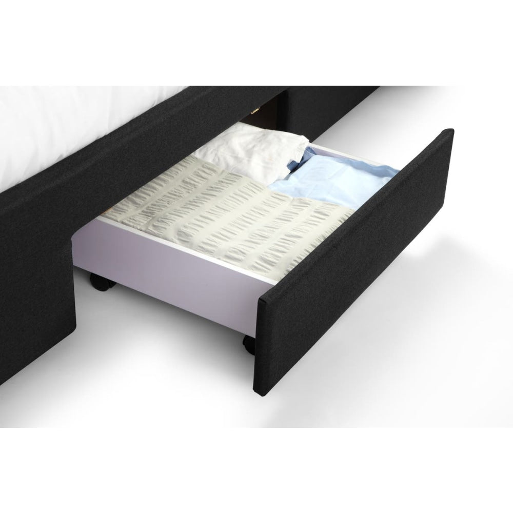 Marseille Storage Bed Frame - Black Double Fast shipping On sale