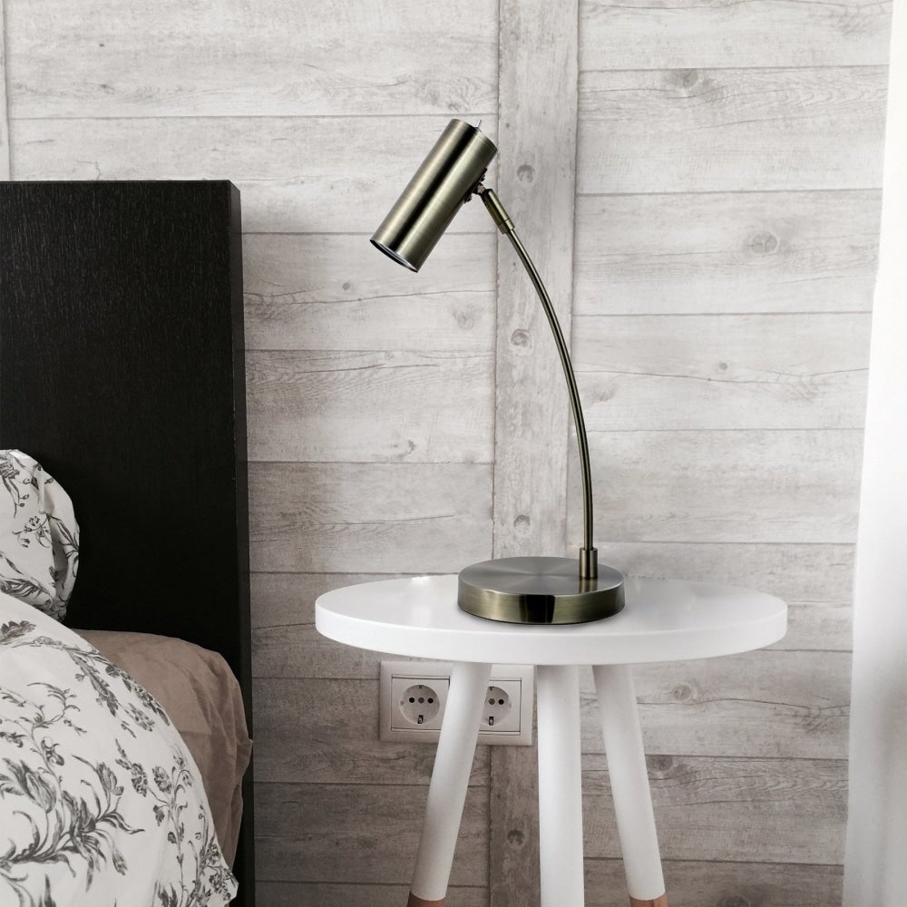 Mary Modern Elegant Table Lamp Desk Light - Antique Brass Fast shipping On sale