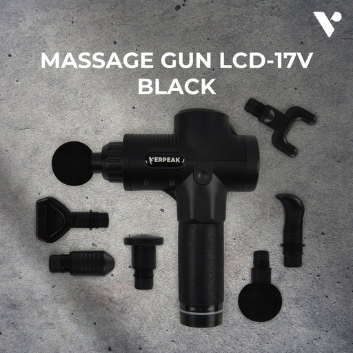 Massage Gun - LCD - 17V (Black) Sports & Fitness Fast shipping On sale