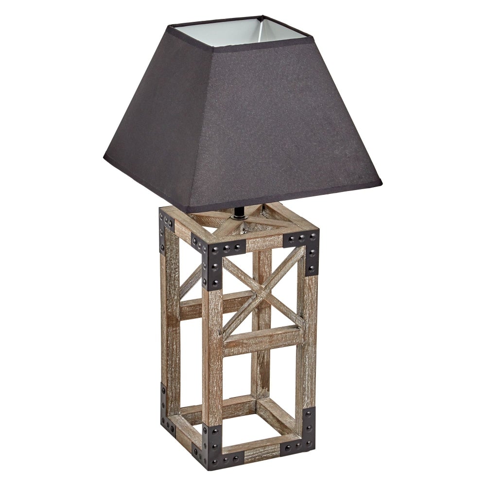 Mather Classic Square Table Lamp - Black Fast shipping On sale