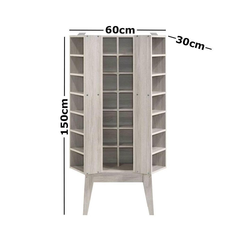 Maze Multimedia CD DVD Cabinet Shelf Rack Bookcase With Hidden Compartment White Oak Fast shipping On sale