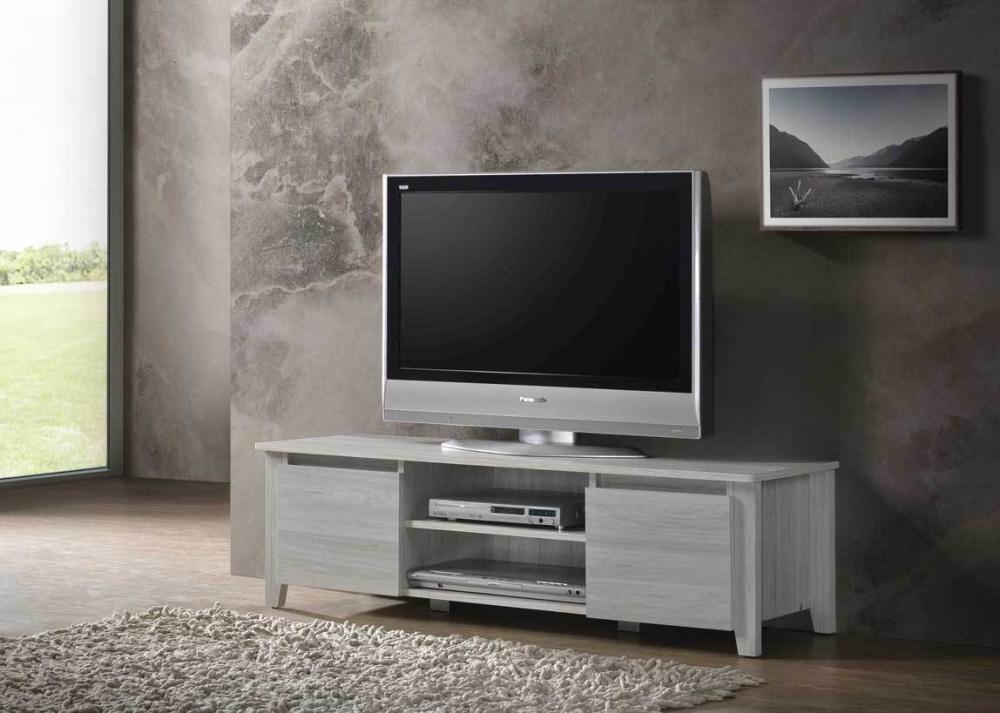 Maze TV Stand Entertainment Unit Lowline 120cm - White Oak Fast shipping On sale