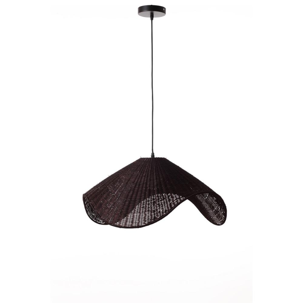 McLean Rattan Modern Elegant Pendant Lamp Ceiling Light - Brown Fast shipping On sale