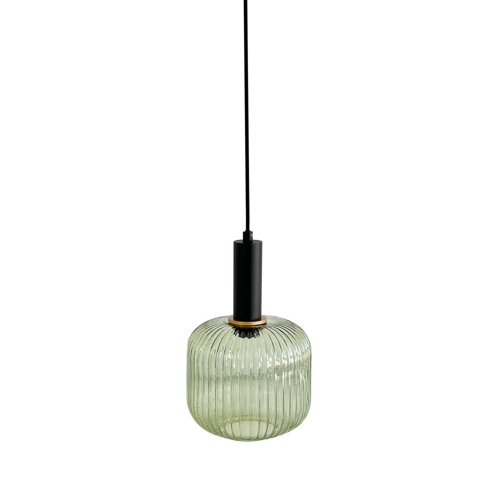 Mendrez Elegant Curved Glass Contour Pendant Light Lamp - Green Fast shipping On sale