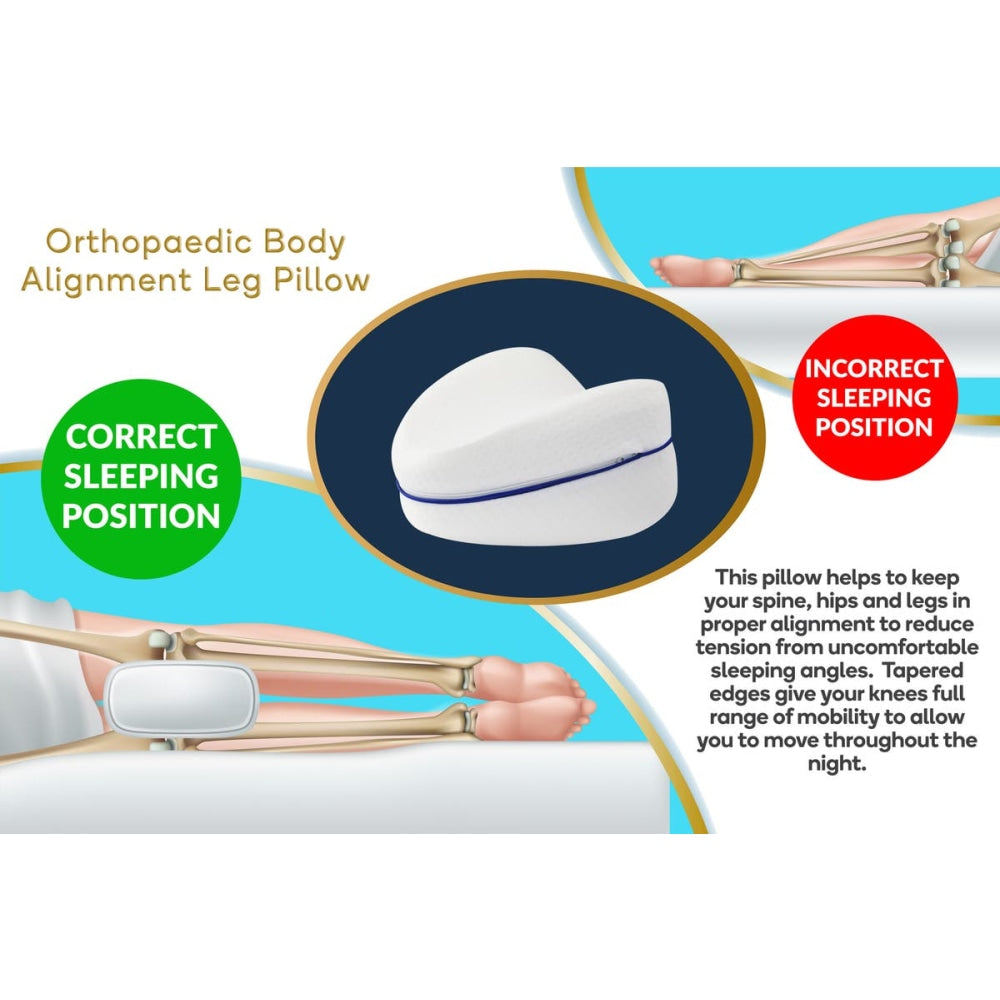 Memory Foam Body Alignment Leg Pillow Single Fast shipping On sale