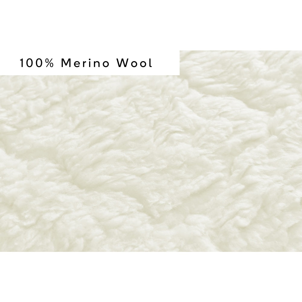 Merino Wool Reversible Underlay Mattress Topper - Double Fast shipping On sale