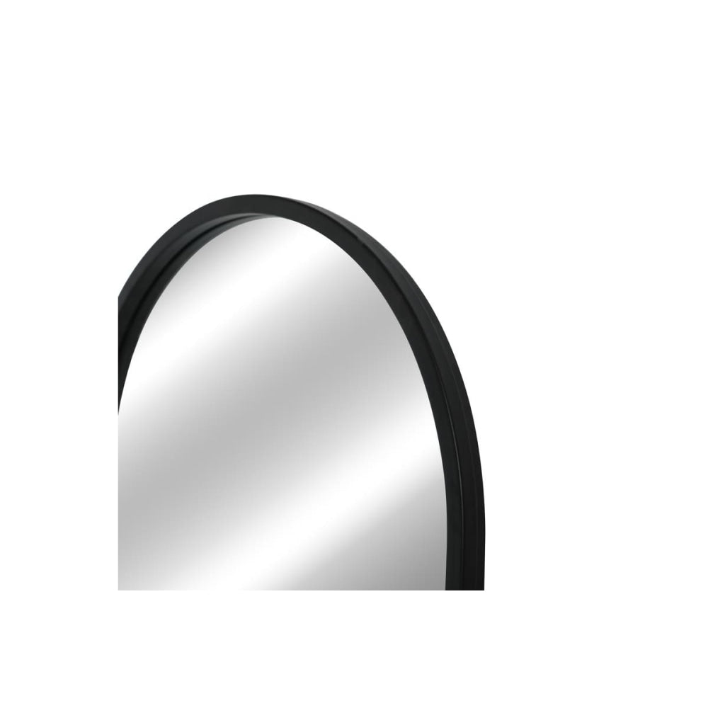 Metal Arched Full Length Mirror - Black Fast shipping On sale