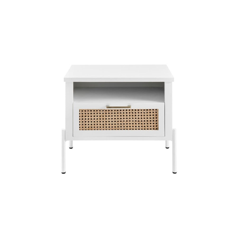 Mia Bedside Nightstand Side Table - White Fast shipping On sale