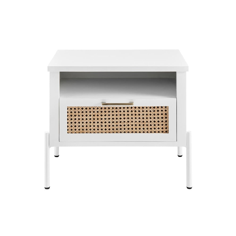 Mia Bedside Nightstand Side Table - White Fast shipping On sale