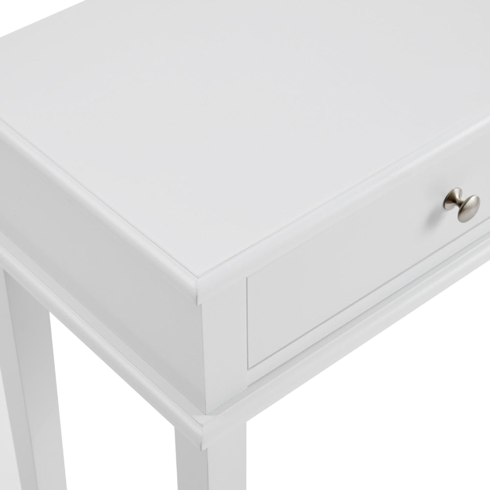 Mika Wooden Hall Console Table W/ 2-Drawer - White Fast shipping On sale