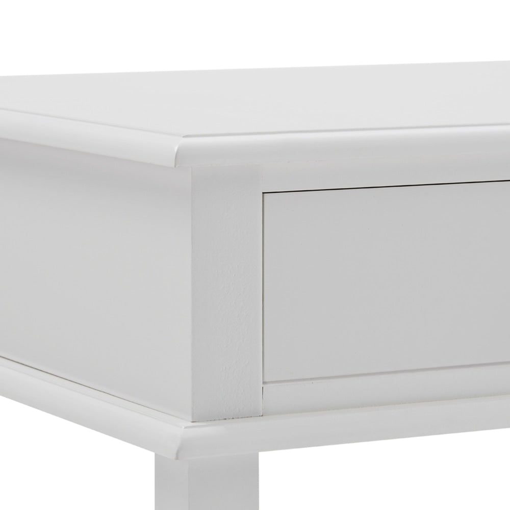Mika Wooden Open Shelf Coffee Table W/ 2-Drawer Storage - White Fast shipping On sale