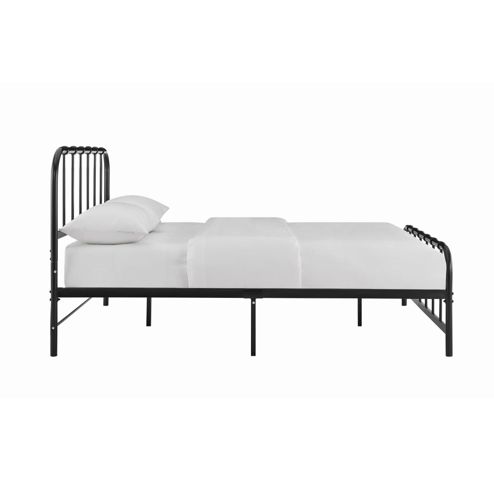Milan Metal Bed Frame - Black Double / Fast shipping On sale