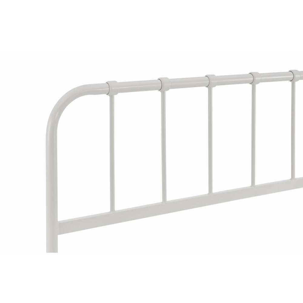 Milan Metal Bed Frame - White Double / Fast shipping On sale