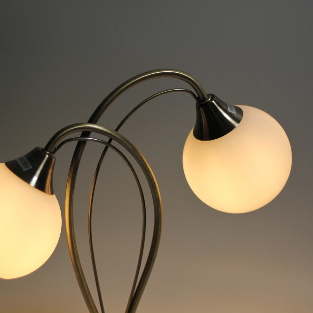 Milan Modern Elegant Table Lamp Desk Light - Antique Brass Fast shipping On sale