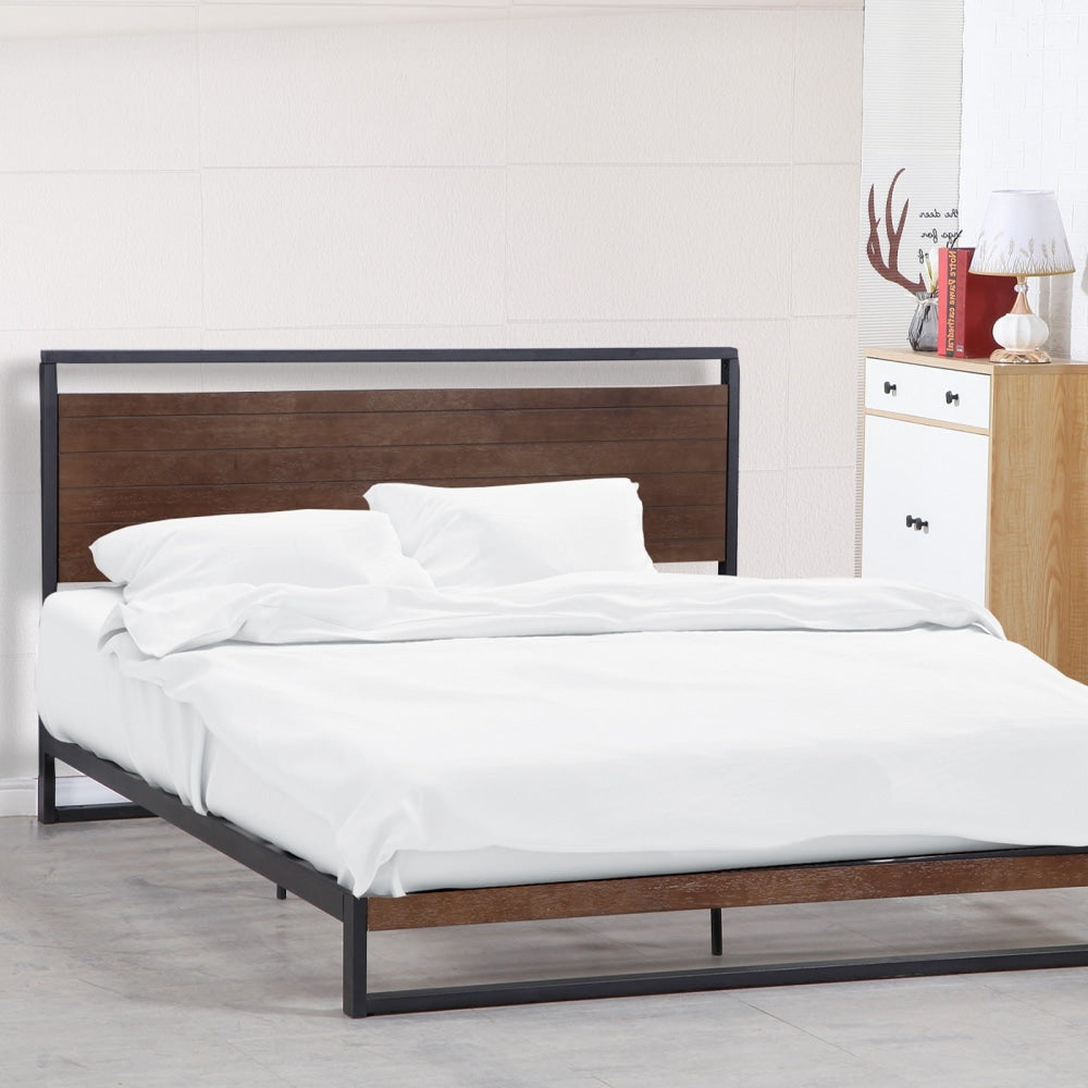 Milano Decor Azure Bed Frame with Headboard – Black - Single Fast shipping On sale