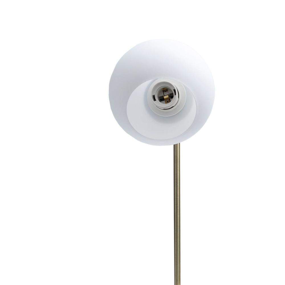 Milano Floor Standing Lamp Marble Base Metal Frame - Glass Shade Fast shipping On sale