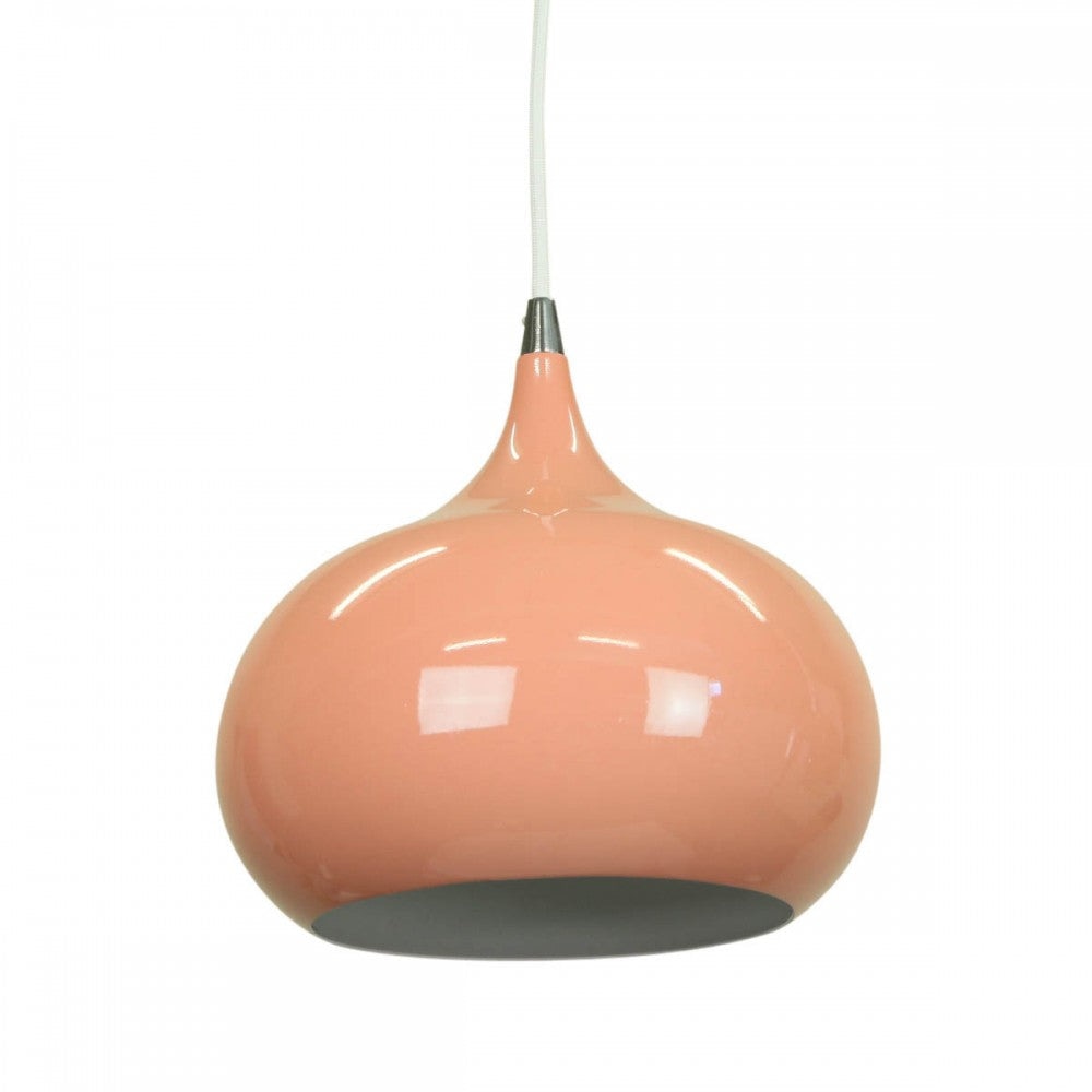 Mini Kirby Inverted Bowl Metal Pendant Light Lamp - Beige Red Fast shipping On sale