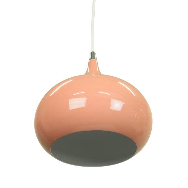 Mini Kirby Inverted Bowl Metal Pendant Light Lamp - Beige Red Fast shipping On sale