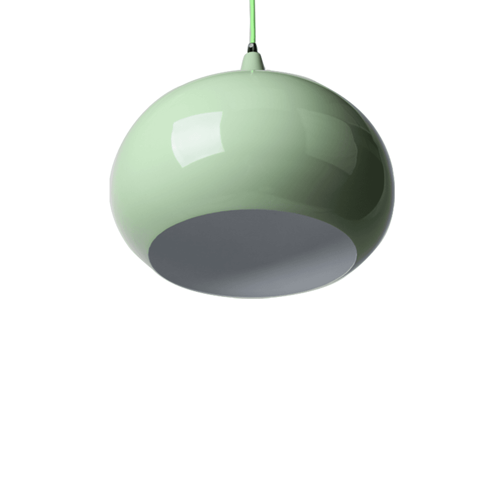 Mini Kirby Inverted Bowl Metal Pendant Light Lamp - Green Fast shipping On sale