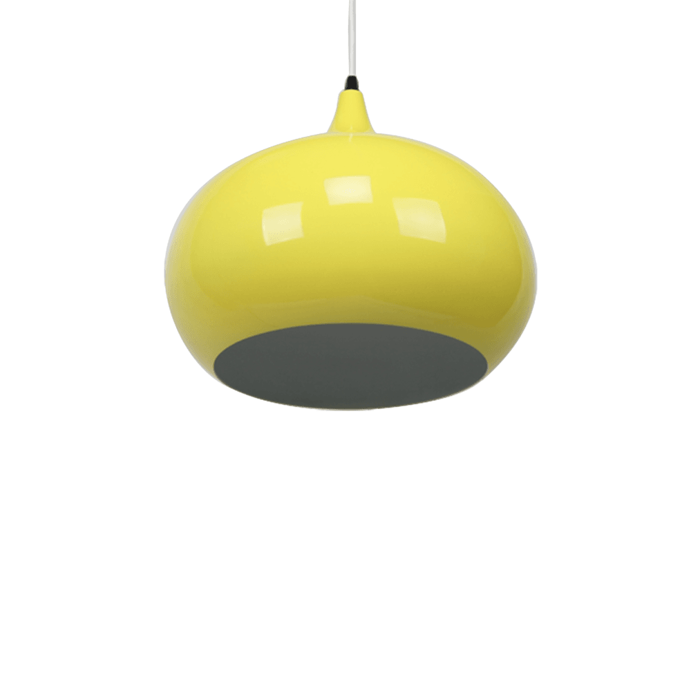 Mini Kirby Inverted Bowl Metal Pendant Light Lamp - Luminous Yellow Fast shipping On sale