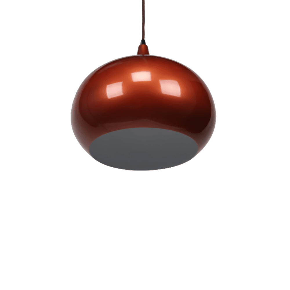 Mini Kirby Inverted Bowl Metal Pendant Light Lamp - Pearl Copper Fast shipping On sale