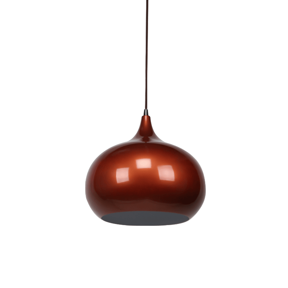 Mini Kirby Inverted Bowl Metal Pendant Light Lamp - Pearl Copper Fast shipping On sale