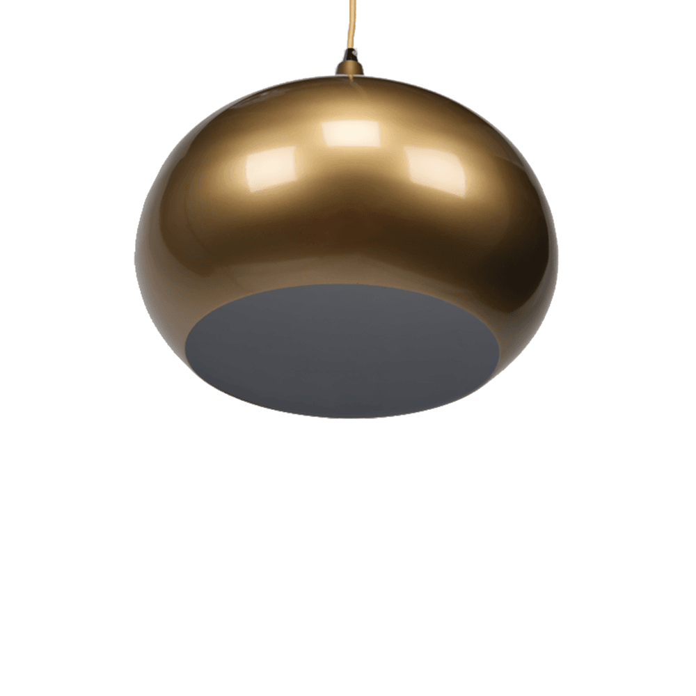 Mini Kirby Inverted Bowl Metal Pendant Light Lamp - Pearl Gold Fast shipping On sale