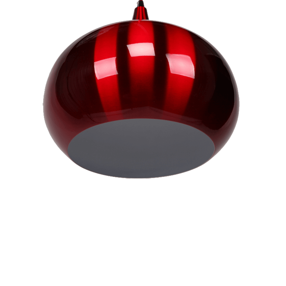 Mini Kirby Inverted Bowl Metal Pendant Light Lamp - Wine Red Fast shipping On sale