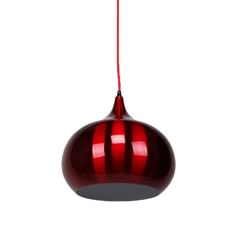 Mini Kirby Inverted Bowl Metal Pendant Light Lamp - Wine Red Fast shipping On sale