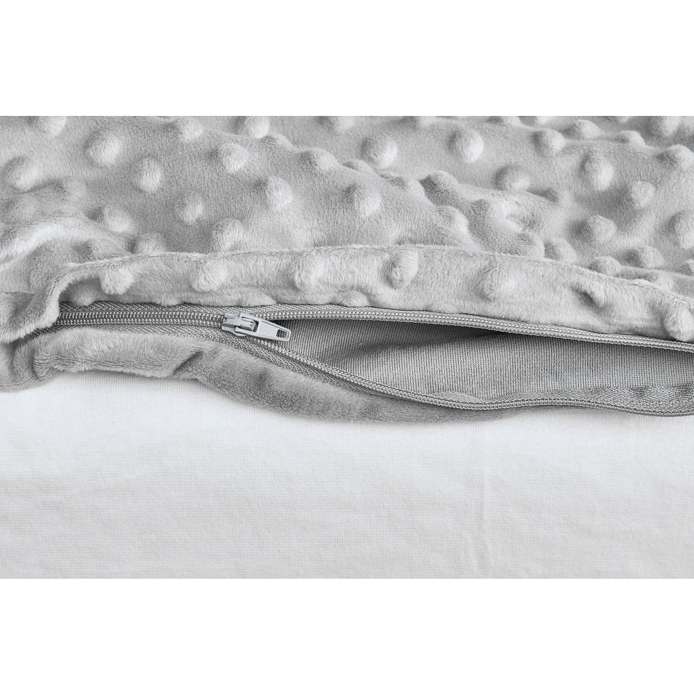 Mink Dot Weighted Cotton Blanket - Silver 9KG 9kg Fast shipping On sale